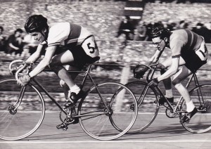 Mick winning 880yd sprint