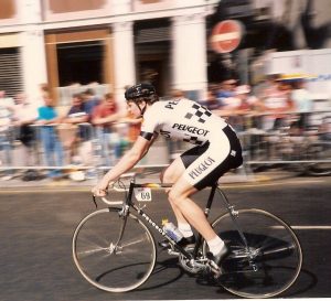 Sean riding for Peugeot