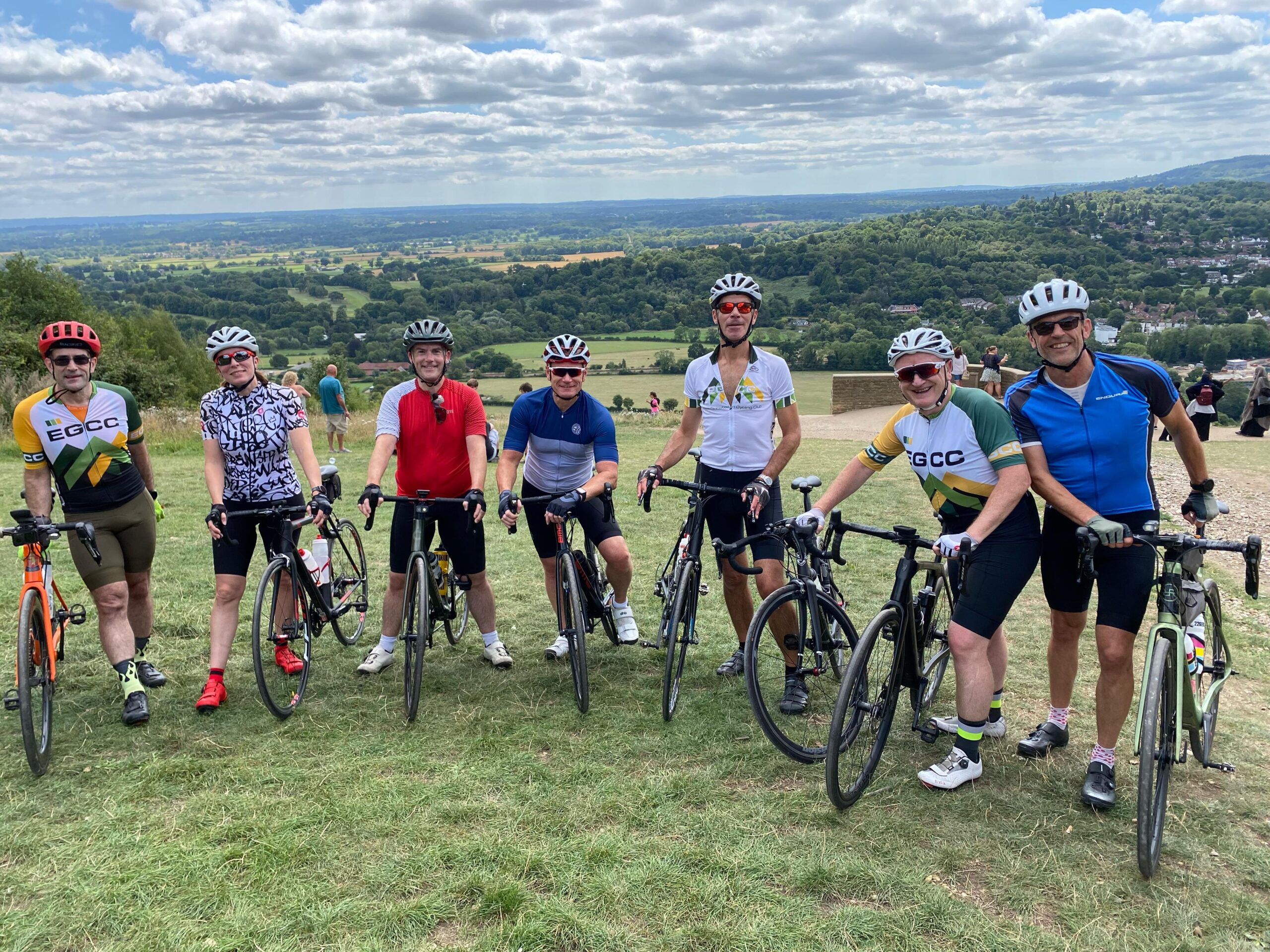 east grinstead cyclists on cycling club ride in sussex